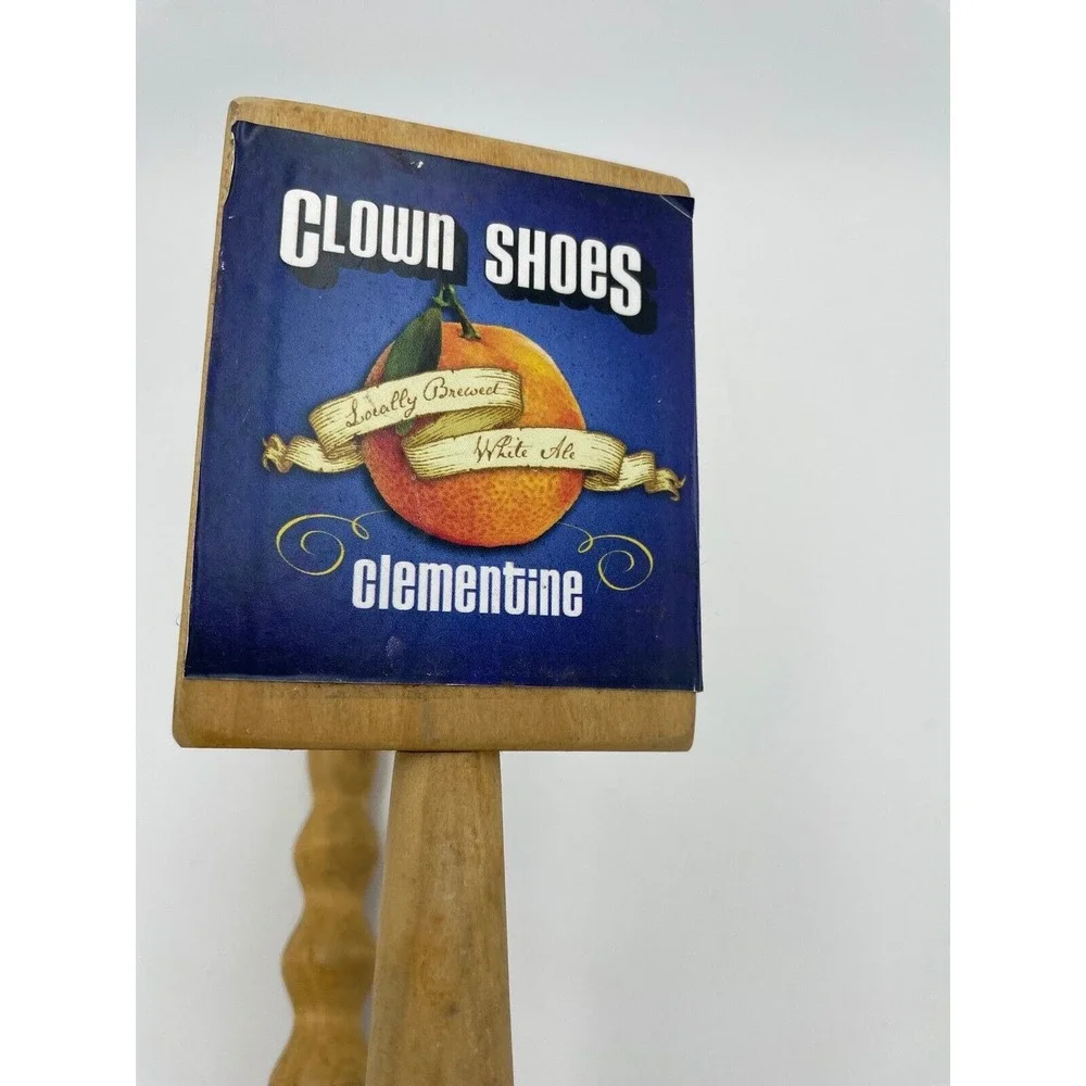 Squatters Clown Shoes Beer Tap‎ Handles Wood Bar Decor Craft Brewery